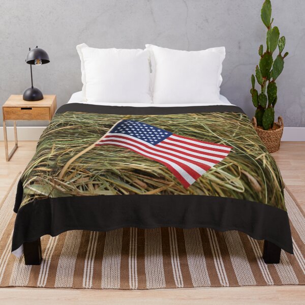 Item preview, American Flag on a Hay Bale designed and sold by SEEphotos7171.