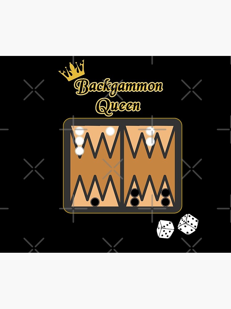 "Backgammon Queen with A crown" Poster by sebaie Redbubble