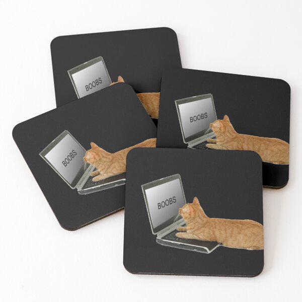 Artikelvorschau, Laptop Katze BOOBS entworfen und verkauft von CatDealer.