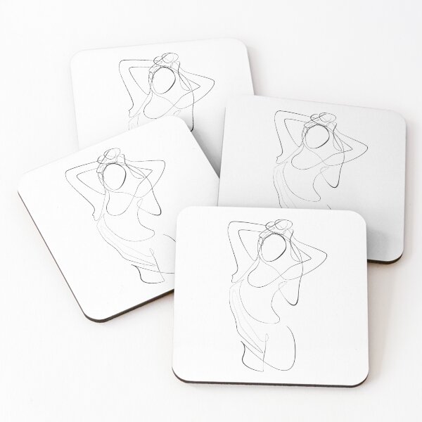 Item preview, "Messy Hair" Female Body Line Art designed and sold by Infinitenoon.