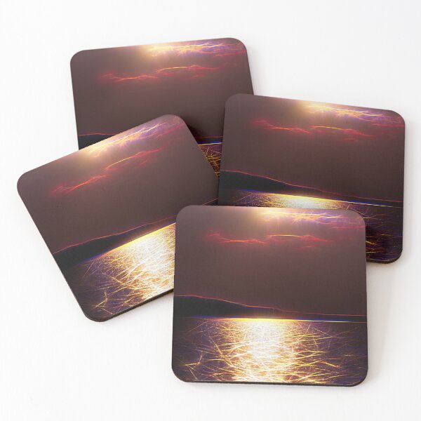 Item preview, Electric sunset illustration designed and sold by CanadianWild418.