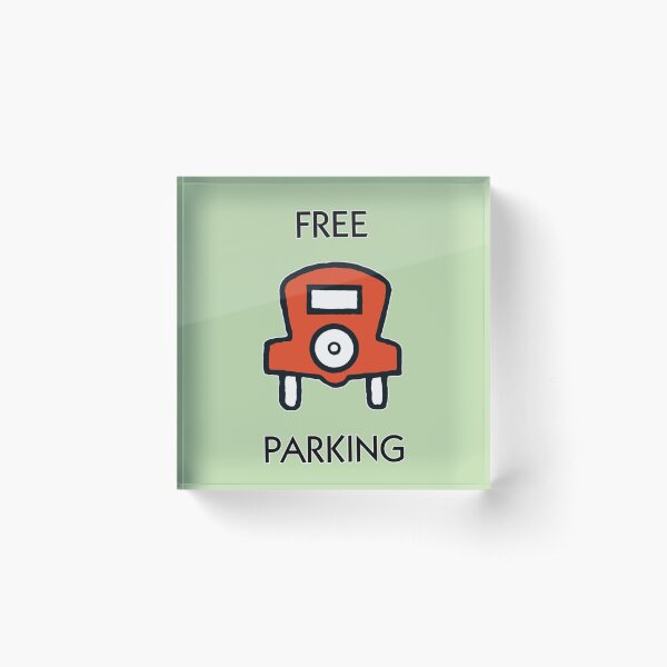 Monopoly Free Parking Acrylic Block
