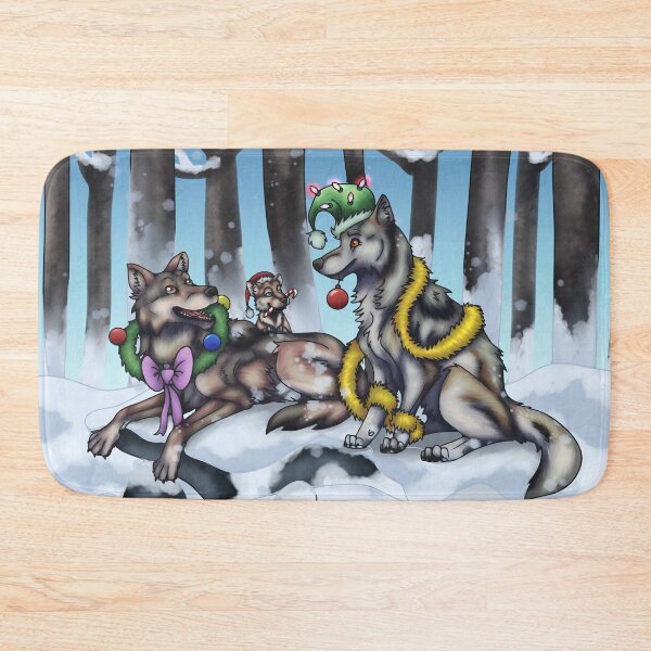 Item preview, Holiday Wolves designed and sold by TheKohakuDragon.