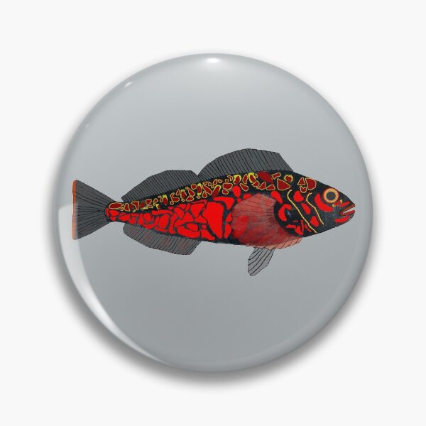 Item preview, Pebble Greenling designed and sold by fishfolkart.