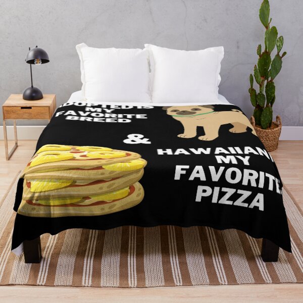 Item preview, Adopted is my favorite breed, & Hawaiian is my favorite pizza  designed and sold by 2Cheesy4U.