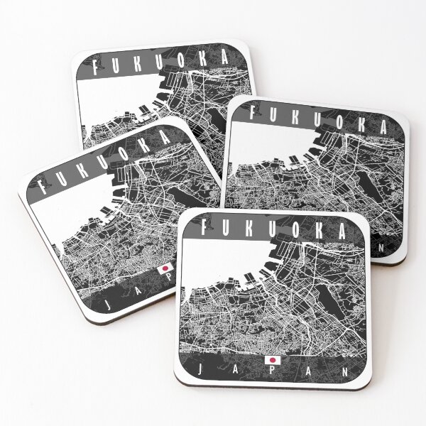 Item preview, FUKUOKA MAP JAPAN designed and sold by hatimelhag.