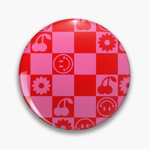 Item preview, HAPPY CHECKERS - pink and red designed and sold by Julia Santos.