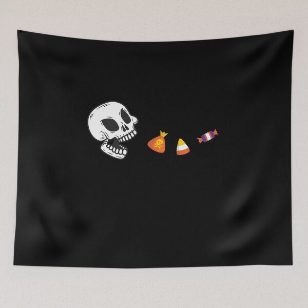 Item preview, Halloween Skeleton Eats Candy Funny Boys Girls Kids designed and sold by TheMattDesigns.