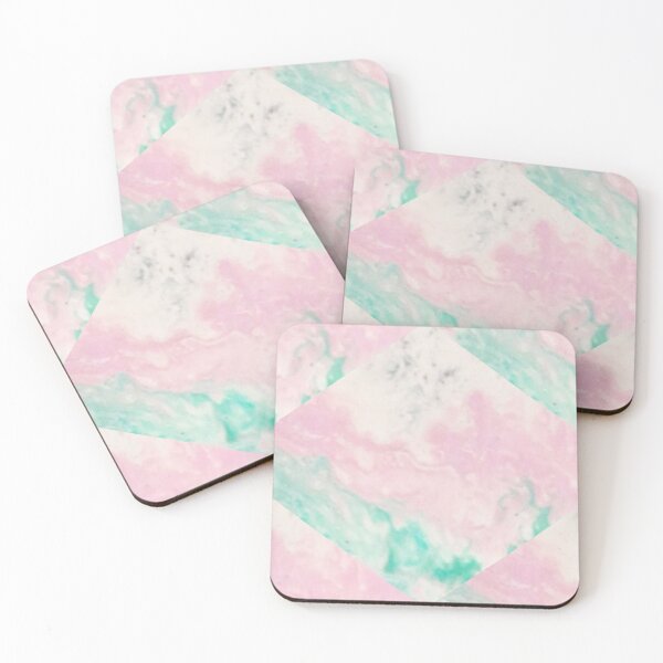 Item preview, Baby Pink Marble Geometric Abstract Diamond Pattern designed and sold by GoeCentric.