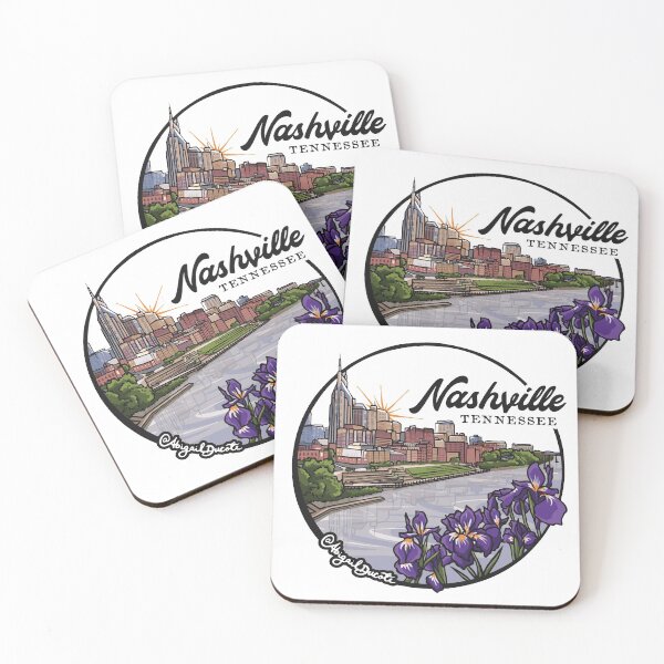 Artikelvorschau, Nashville, TN - Skyline der Stadt entworfen und verkauft von abigailducote.