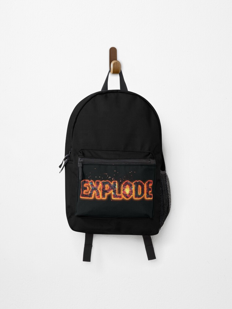 Thumbnail 1 of 3, Backpack, Explode Cool Sticker designed and sold by Typogasm.