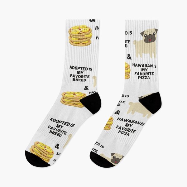 Item preview, Adopted is my favorite breed, & Hawaiian is my favorite pizza  designed and sold by 2Cheesy4U.
