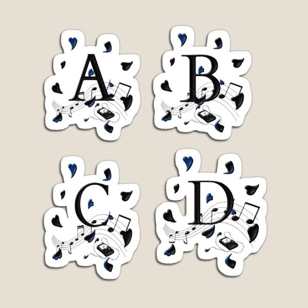 Aperçu de l'œuvre Pack d'autocollants alphabet créée et vendue par RedMinute.