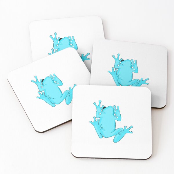 Item preview, Tree frog on the window - cyan designed and sold by chloemillxxv.