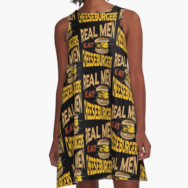 Item preview, Real Men Eat Cheeseburgers designed and sold by tshdesigns.