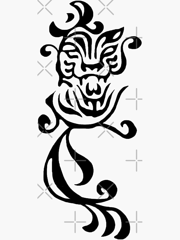 Amazon.com : Simply Inked Tribal Beasts Semi Permanent Tattoo Designs  (Tribal Tiger) : Beauty & Personal Care