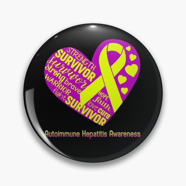 Item preview, Autoimmune Hepatitis Heart Support Autoimmune Hepatitis Warrior Fighting designed and sold by GennieShop.