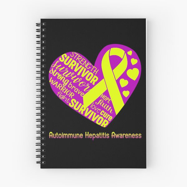 Item preview, Autoimmune Hepatitis Heart Support Autoimmune Hepatitis Warrior Fighting designed and sold by GennieShop.