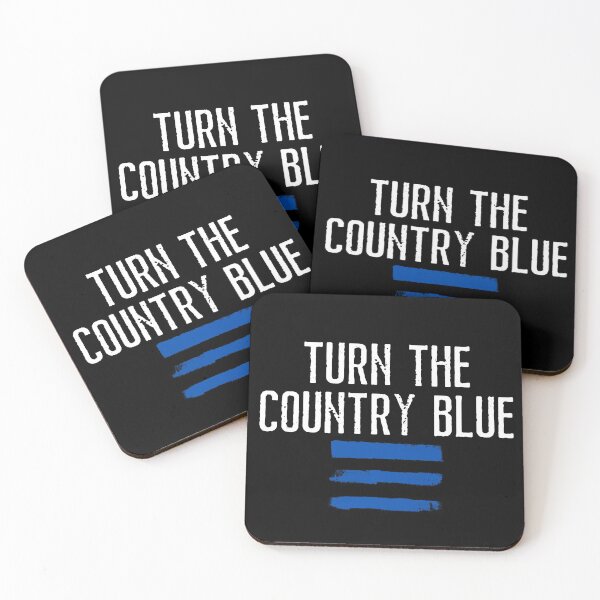 Item preview, Turn The Country Blue Grunge Text Political Design designed and sold by EarthArtDesigns.