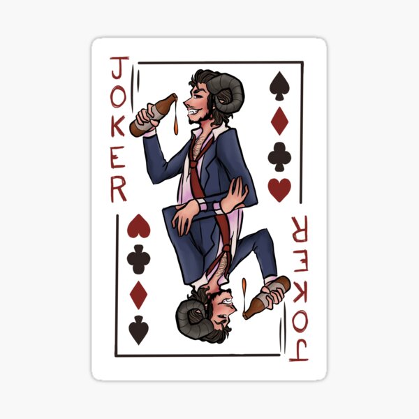 Jschlatt Joker Card Sticker