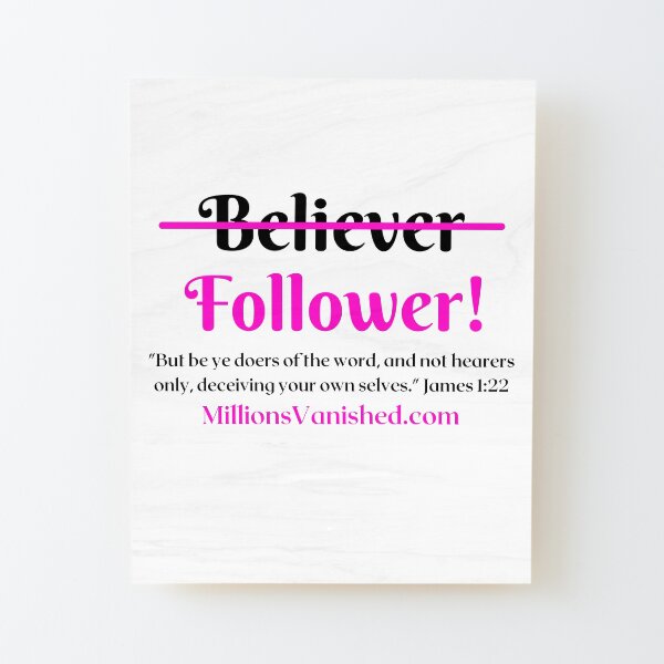 Follower Girl - Christian  Wood Mounted Print