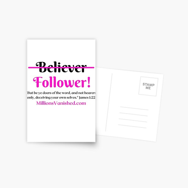 Follower Girl - Christian Postcard