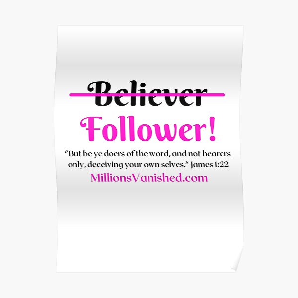 Follower Girl - Christian Poster