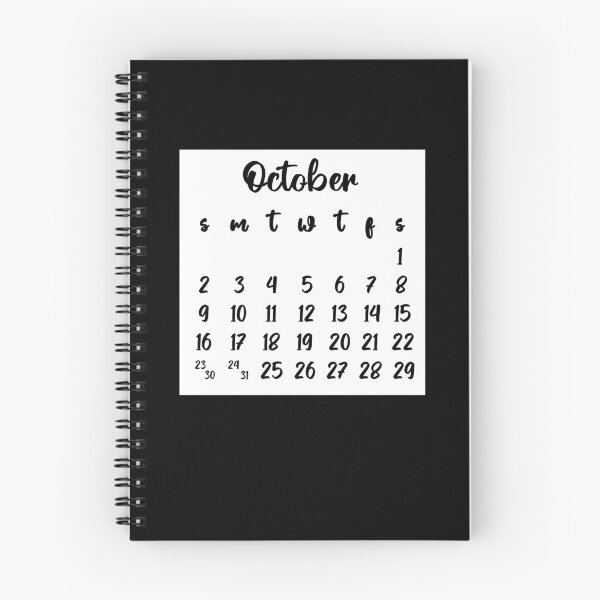 Item preview, October bullet journal calendar month 2022 designed and sold by felinefeelings.