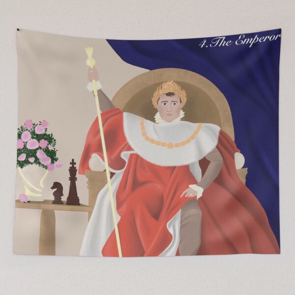 Item preview, The Emperor, card number 4 of the tarot cards designed and sold by TALAT-SHOPS.