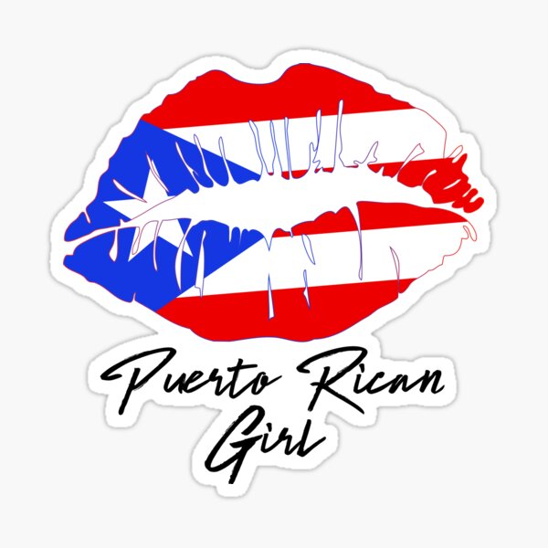 Puerto Rican Girl Lips Flag Boricua Caribbean Lover Sticker For Sale By Nzgiftsandmore Redbubble