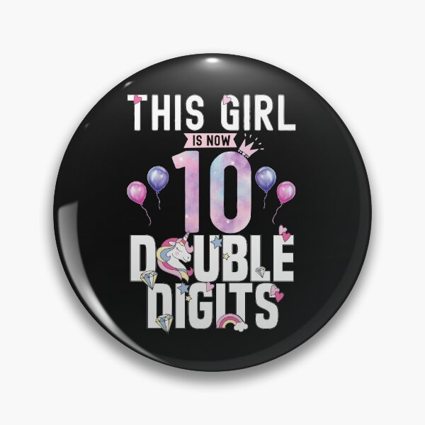 Item preview, This Girl Is Now 10 Double Digits - 10th birthday daughter or sister Gift designed and sold by QUEEN-WIVER.