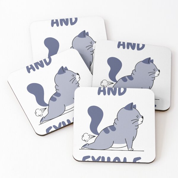 Item preview, funny farting Yoga Cat designed and sold by Naamira.
