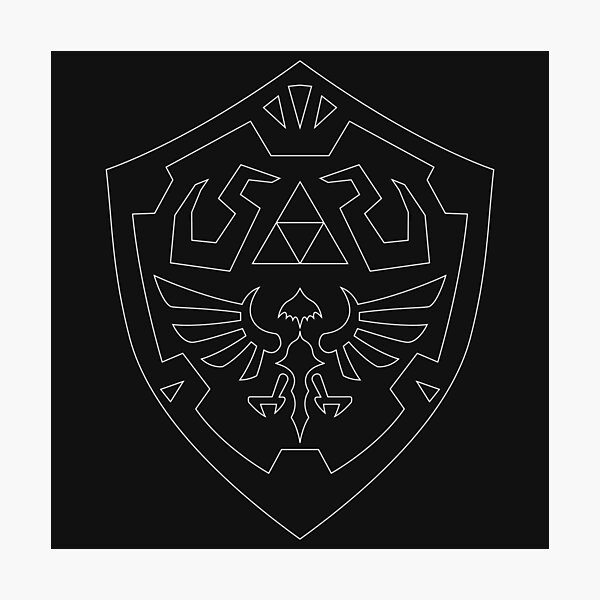 Link Shield Legend of Zelda SVG File, Video Game Download Di