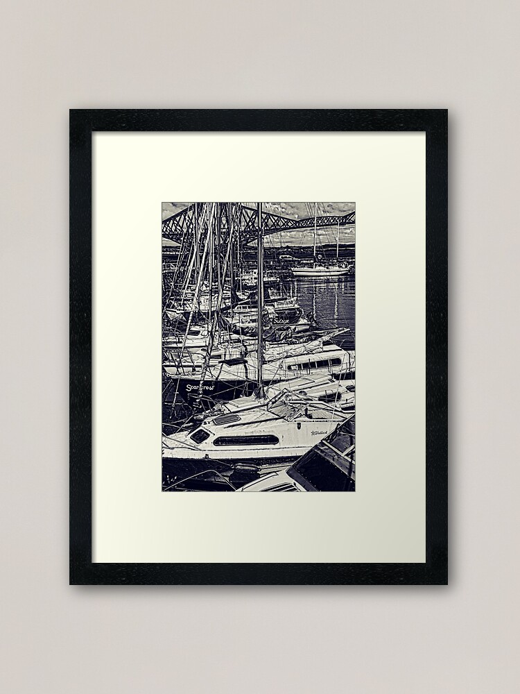 Alternate view of Queensferry Harbour Framed Art Print