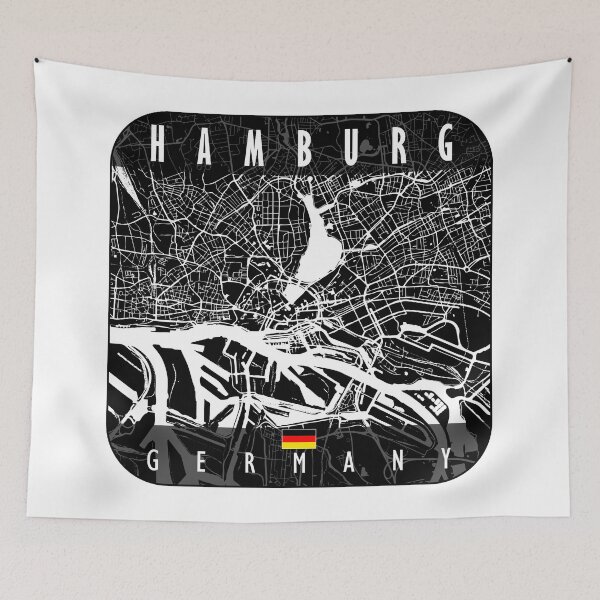 Item preview, HAMBURG MAP GERMANY designed and sold by hatimelhag.