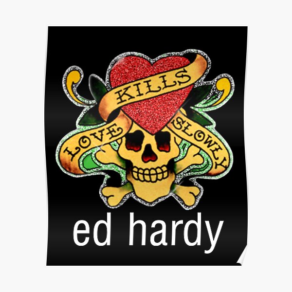 Poster Ed Hardy Redbubble