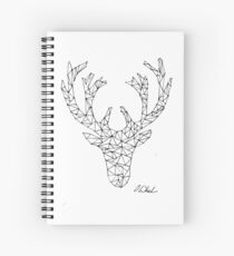 Geometric Stag Spiral Notebook