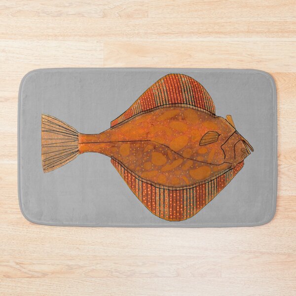 Item preview, Orange Bubble Starry Flounder designed and sold by fishfolkart.