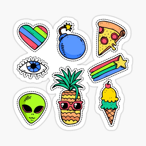 Item preview, Comic Stickers With Funny Style designed and sold by Ft-Chan.