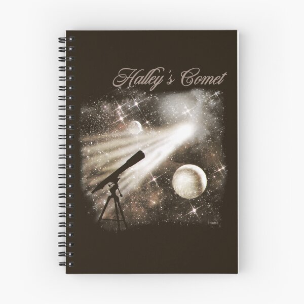 Item preview, halley's comet happier than ever space (on brown) designed and sold by thewayitshine.