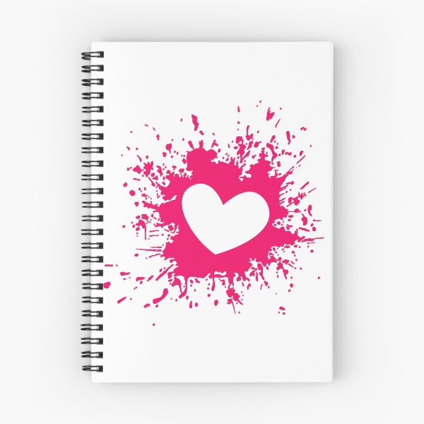 Artikelvorschau, Herz splat pink entworfen und verkauft von tripleartz.