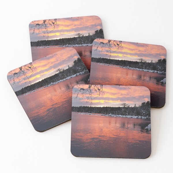 Item preview, Winter Lake Sunset designed and sold by mainekayakgirl.
