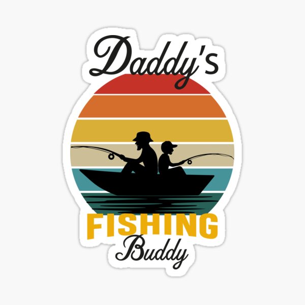 Dad Kid Fishing Outdoor Sports Parenting Switch Sticker Glow in the