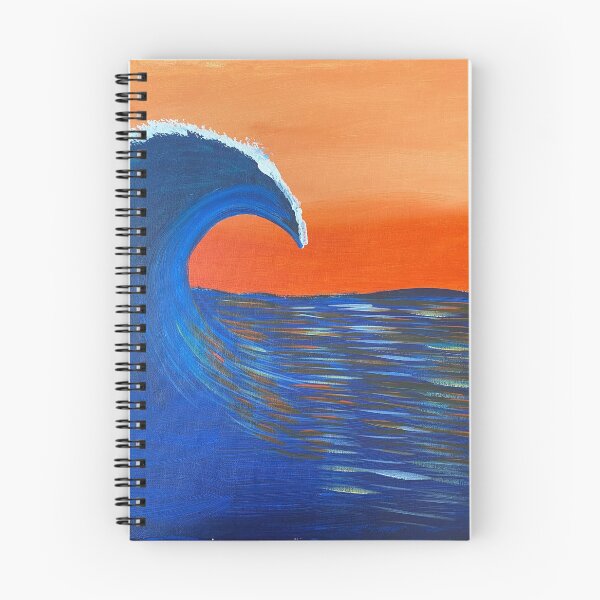 Item preview, Sunset ocean wave designed and sold by LittleBirdInk.
