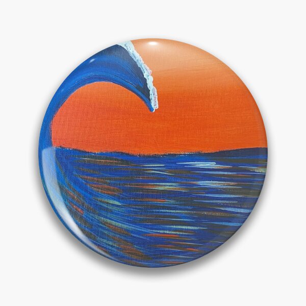 Item preview, Sunset ocean wave designed and sold by LittleBirdInk.