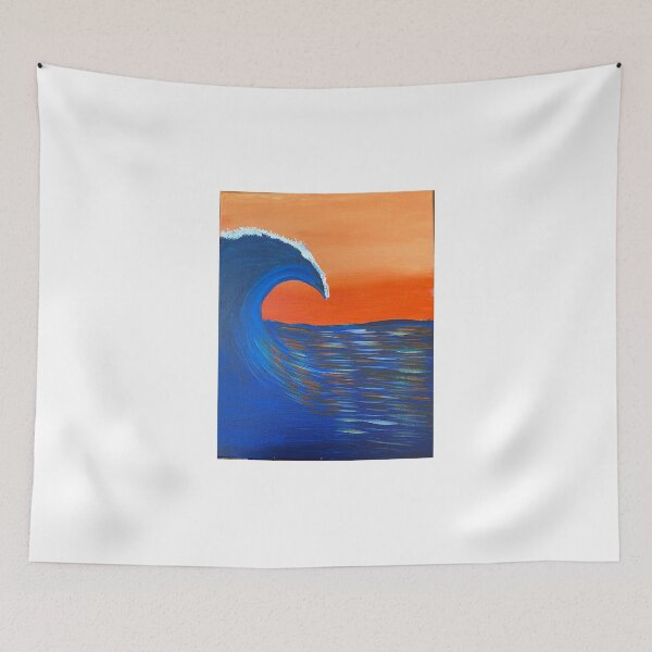 Item preview, Sunset ocean wave designed and sold by LittleBirdInk.