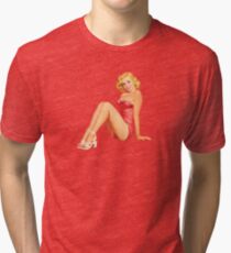 Gil Elvgren Pinup Tri-blend T-Shirt