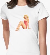 Gil Elvgren Pinup Women's Fitted T-Shirt