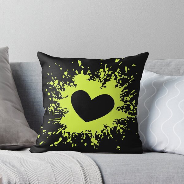 Item preview, Heart Splat Yellow designed and sold by tripleartz.