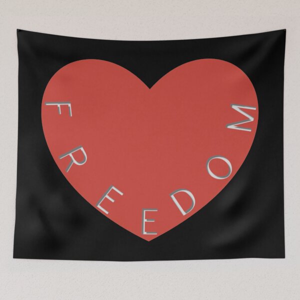 Item preview, Freedom Heart, Small Red Heart designed and sold by TheKingdomAttic.